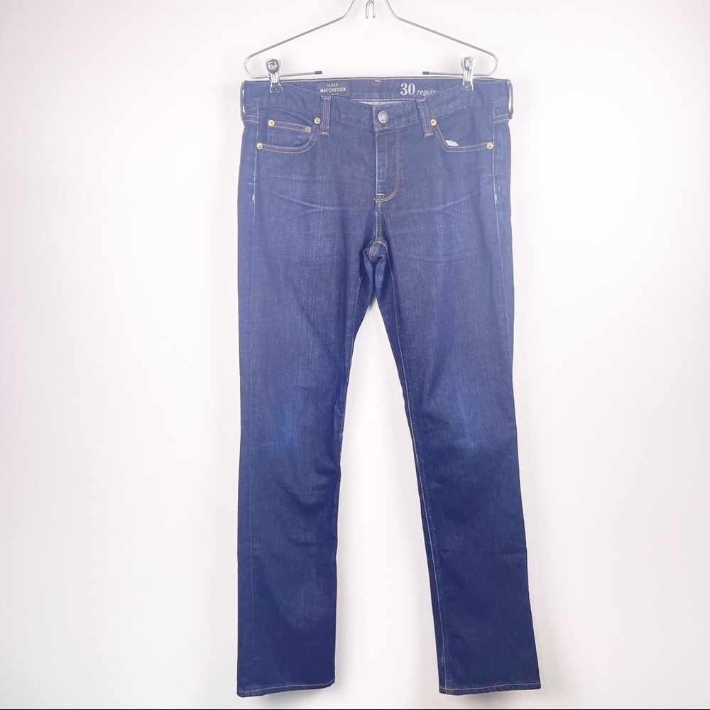 Sz30 J. Crew Matchstick dark wash Straight Leg jeans